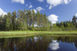 Summer lake in Sweden, Wide angle photo