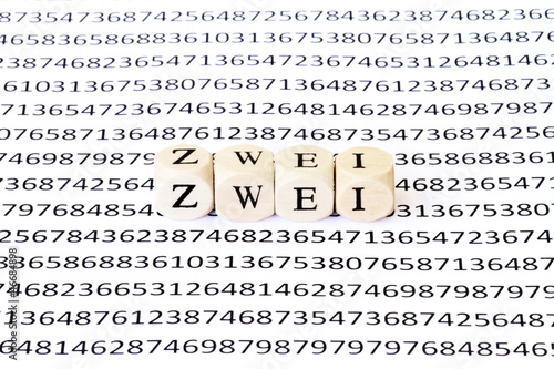 Photo: Zahl Zwei Zahl Zwei