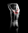 young man with back pain