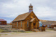 Rustic church building in Bodie town (ghost town), California