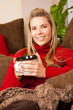 woman lounging