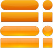 Orange high-detailed modern web buttons.