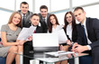 business team in business meeting