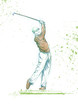 golf player (original full sized drawing)