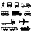 Vector: Transportation icon set Transportation icon set