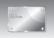 Transparent vector glass frame