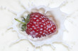 Foto: Strawberry cream splash Strawberry cream splash