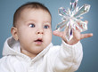 baby with snow flake