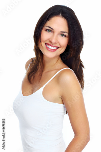 Photo: Young beautiful woman portrait. Young beautiful woman portrait.