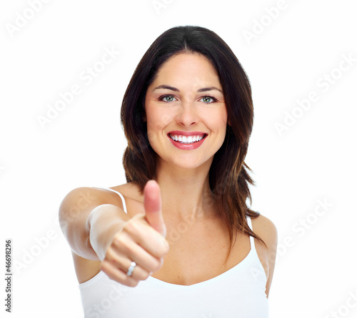 Photo: Young beautiful woman portrait. Young beautiful woman portrait.