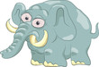 Vettoriale: funny elephant funny elephant