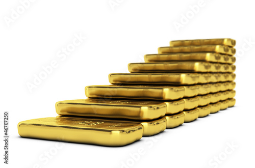 Illustration: augmentation du prix de l'or, investissement augmentation du prix de l'or, investissement