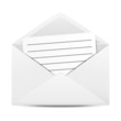 Vector: Envelope with sheet of paper Envelope with sheet of paper