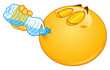 Drinking water emoticon