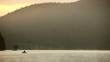 canvas print picture - lake boat 01