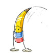 smiling cartoon lead pencil vector illustration isolated on