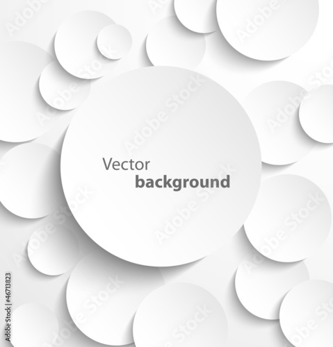 Paper circles with drop shadows
