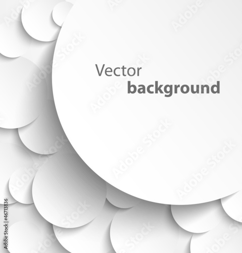 Vector: Paper circles with drop shadows Paper circles with drop shadows