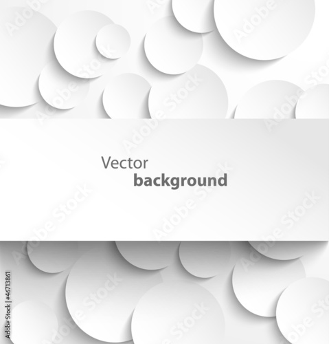 Vector: Paper banner on circle background Paper banner on circle background