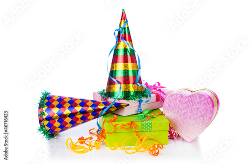 Photo: Party items on the white Party items on the white