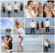 Photo: Young Beautiful Couples on a Deserted Beach Montage Young Beautiful Couples on a Deserted Beach Montage