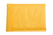 Yellow envelope backside isolated on white