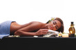 female during luxurious procedure of massage