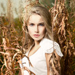 Fashion portrait of young beautiful woman