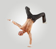 Modern style dancer posing