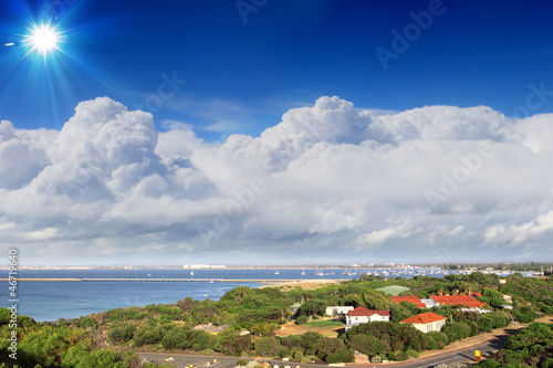 Photo: countryside landscape with farm countryside landscape with farm