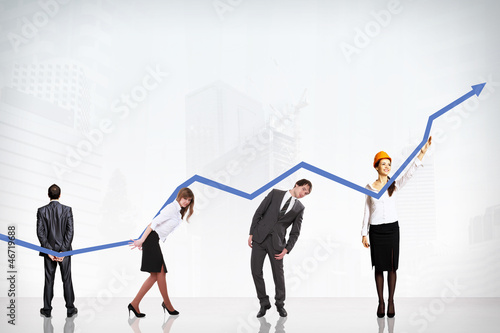 Illustration: Business Growth And Success Graph Business Growth And Success Graph