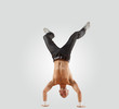 Modern style dancer posing