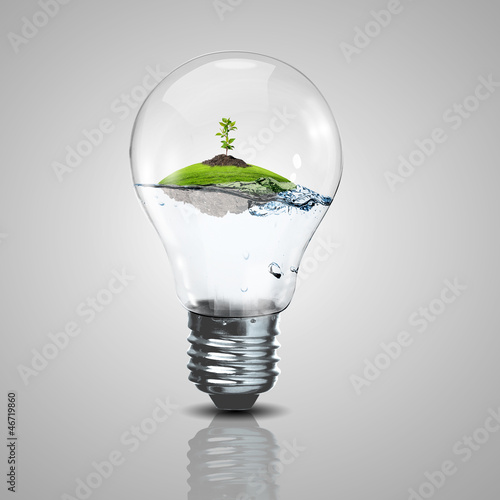 Illustration: green energy symbols green energy symbols