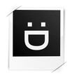 Polaroid Gesicht lachen