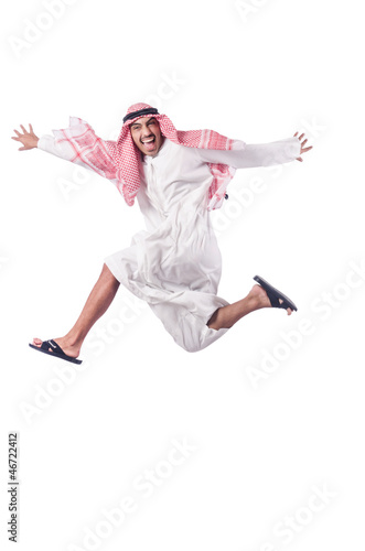 Photo: Arab man isolated on the white Arab man isolated on the white