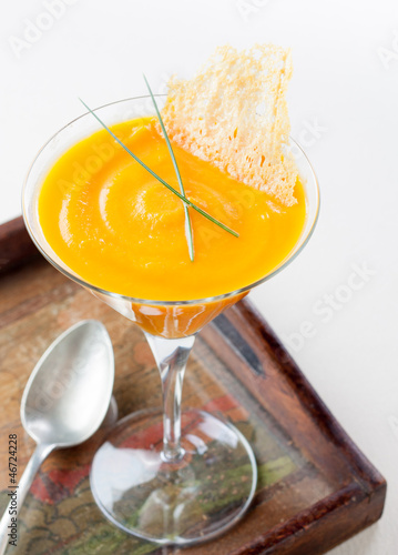 Photo: pumpkin cream cup with cheese pumpkin cream cup with cheese