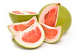 pomelo on white background
