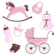 Vector Illustrationn of Baby Elements