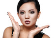 Photo: Asian beauty in a strong makeup Asian beauty in a strong makeup