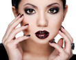 Photo: Asian beauty in a strong makeup Asian beauty in a strong makeup