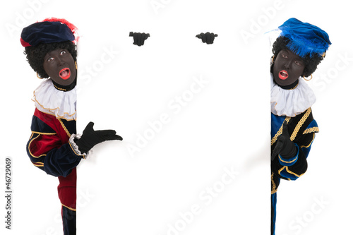 Photo: Dutch black petes with white board Dutch black petes with white board