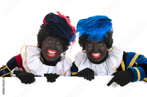 Photo: Dutch black petes with white board Dutch black petes with white board