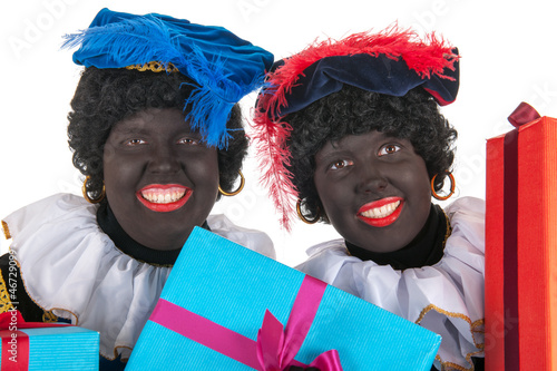 Photo: Dutch black petes with presents Dutch black petes with presents