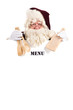 Christmas menu card