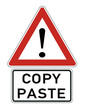 copy paste  Schild #121112-011