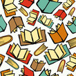 Back to School books pattern
