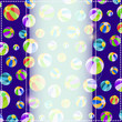 Card with Summer Beach Ball Texture