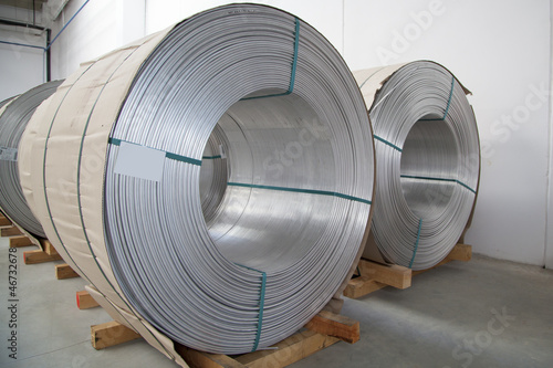 Photo: Thick aluminium wire spool Thick aluminium wire spool