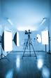 Photo of an empty photographic and video  studio.