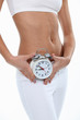 Woman showing alarm